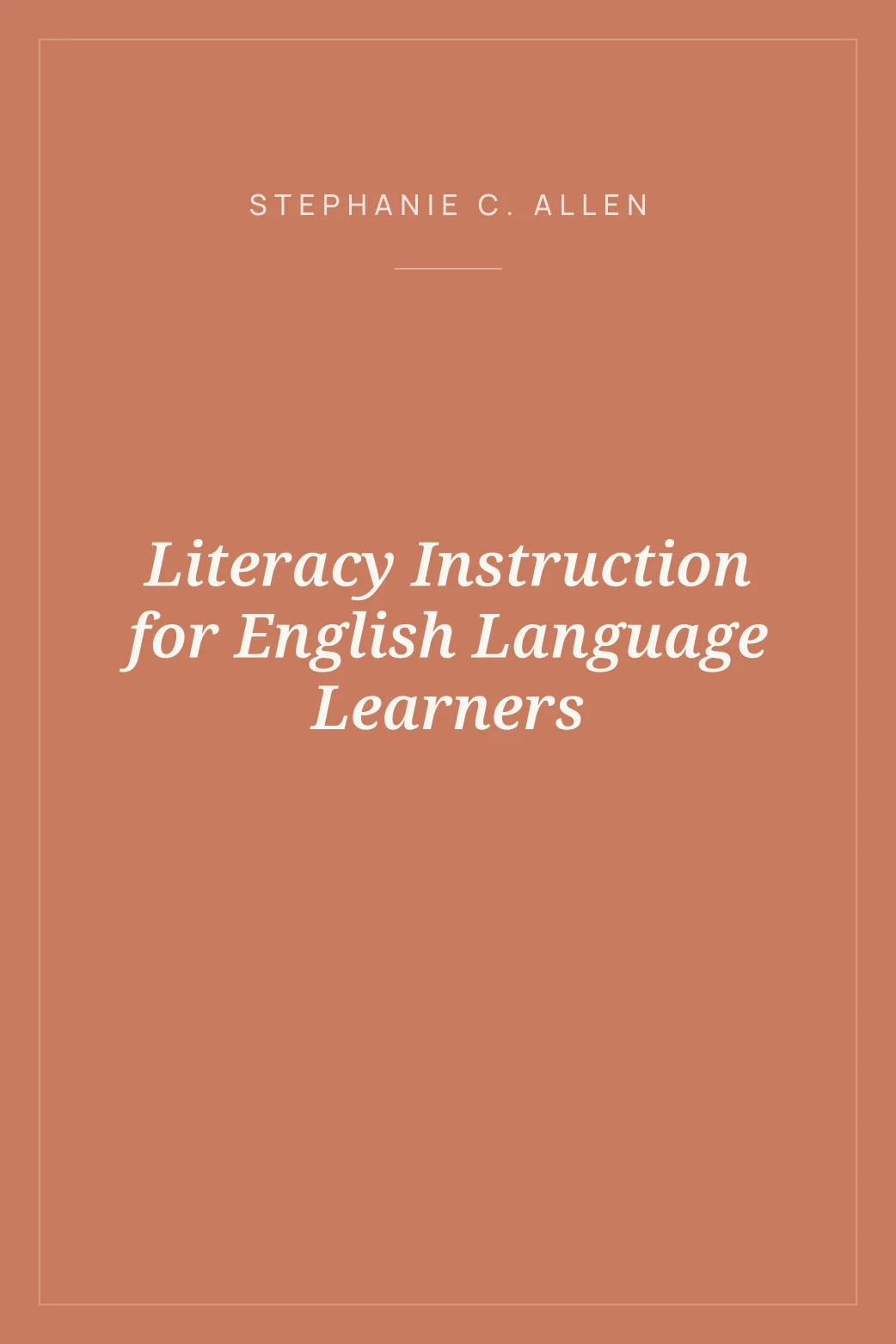 Portada de Literacy Instruction for English Language Learners
