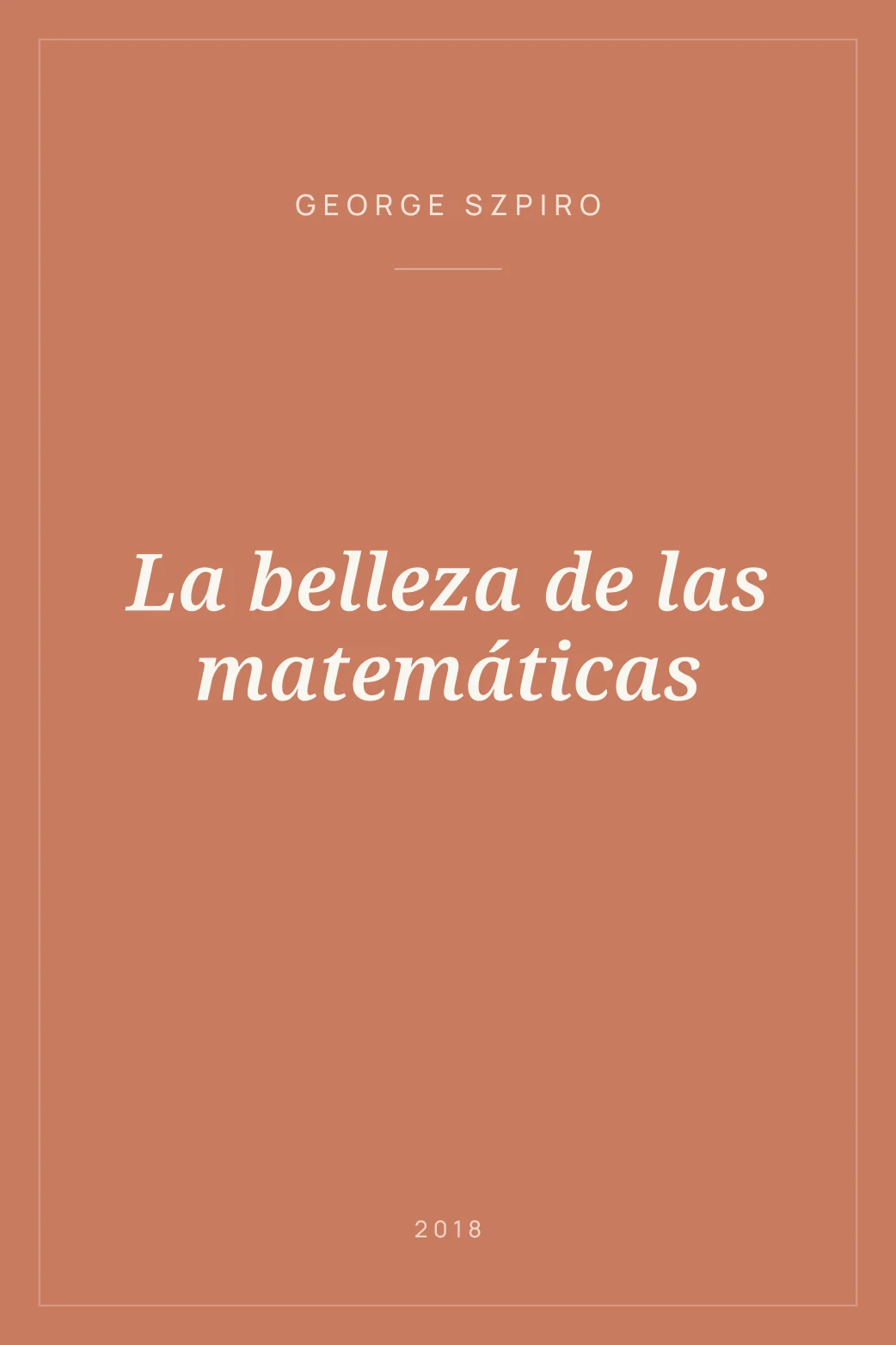 Portada de La belleza de las matemáticas