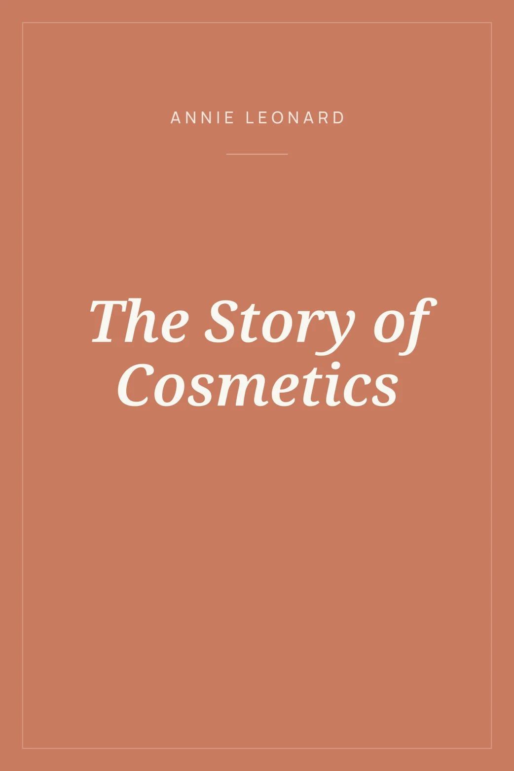 Portada de The Story of Cosmetics