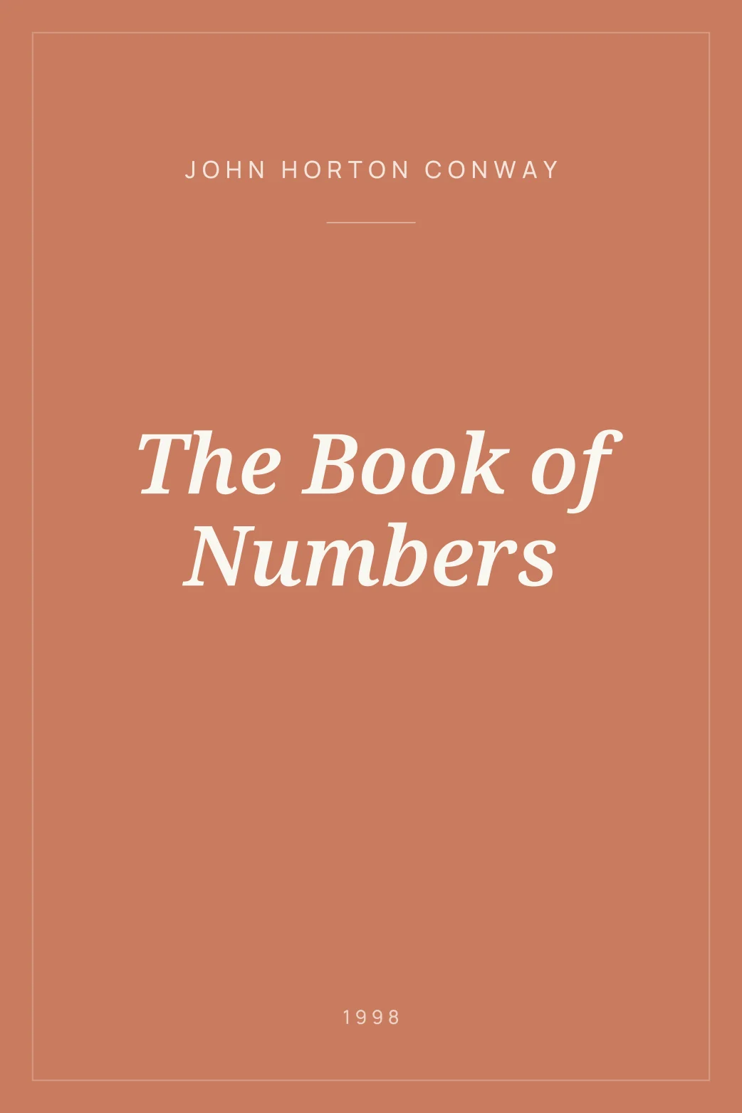 Portada de The Book of Numbers