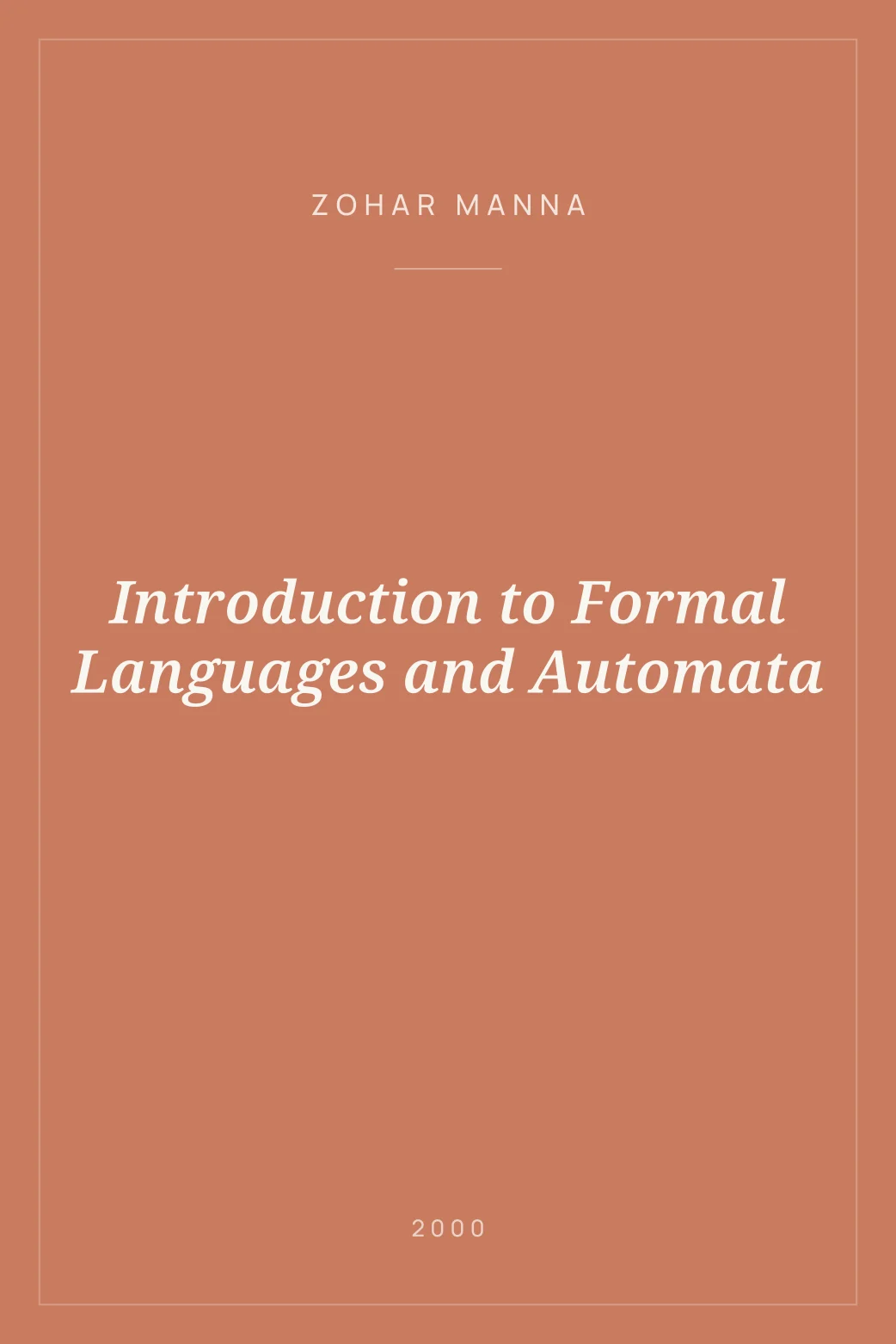 Portada de Introduction to Formal Languages and Automata