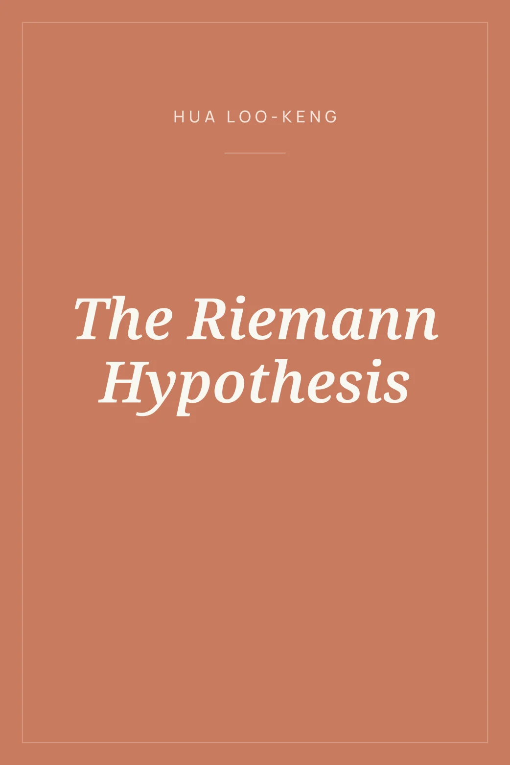Portada de The Riemann Hypothesis
