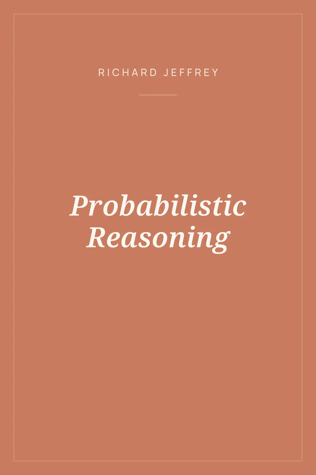 Portada de Probabilistic Reasoning