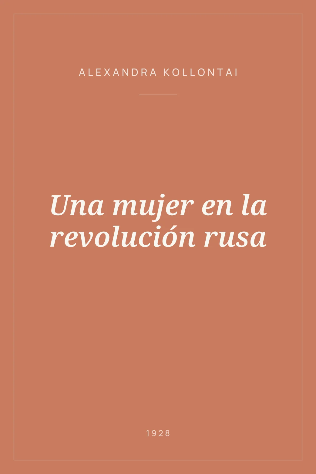 Portada de Una mujer en la revolución rusa