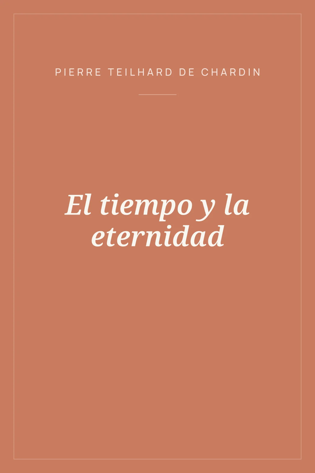 Portada de El tiempo y la eternidad