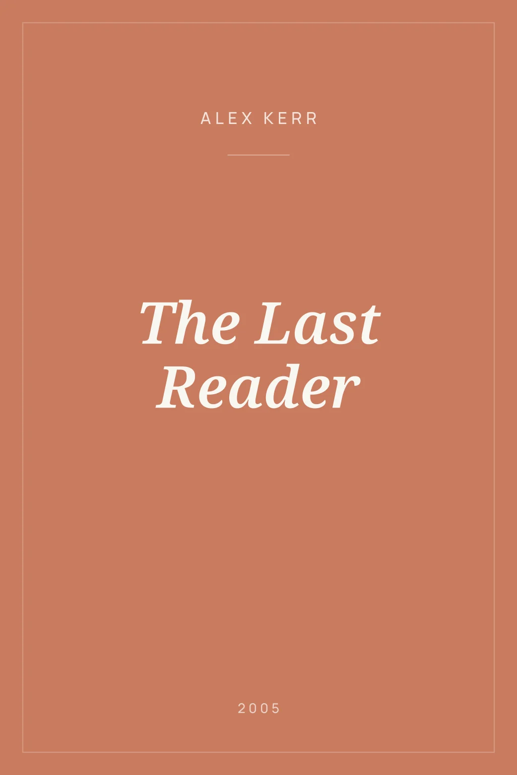 Portada de The Last Reader