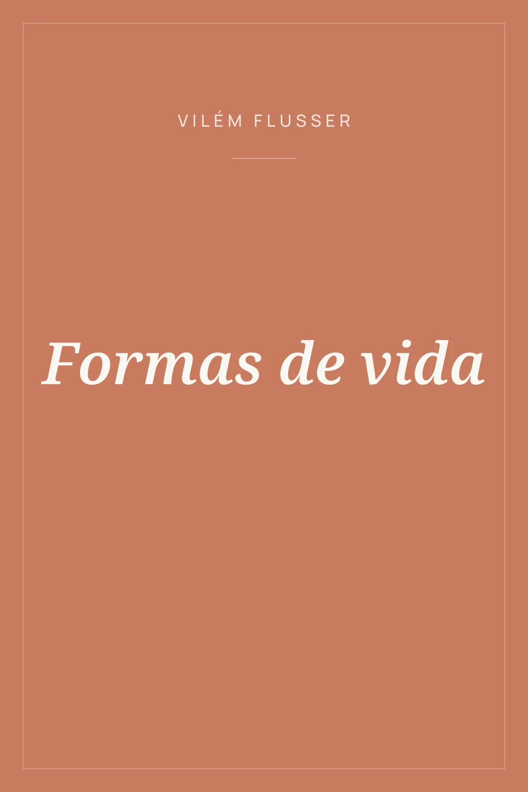 Portada de Formas de vida