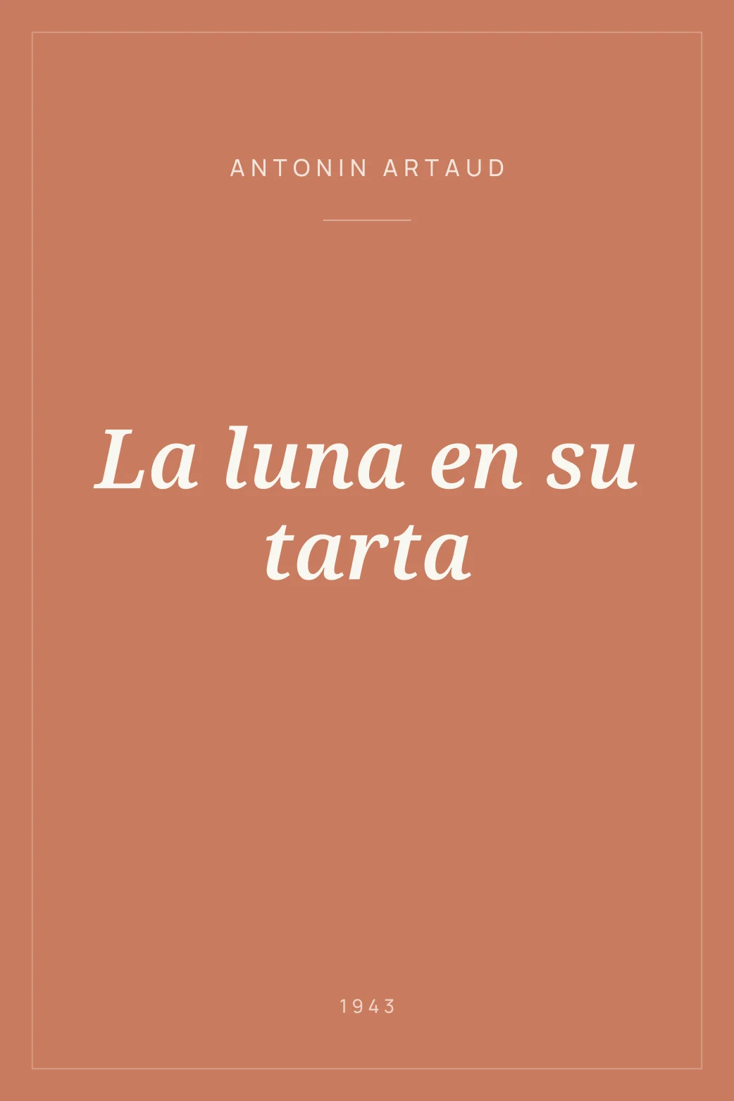 Portada de La luna en su tarta