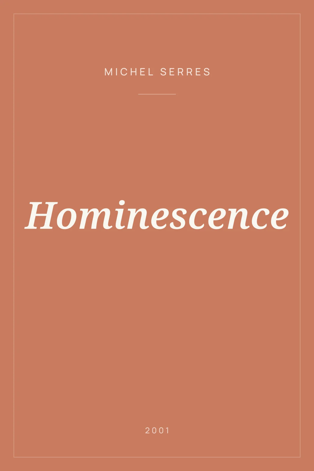 Portada de Hominescence