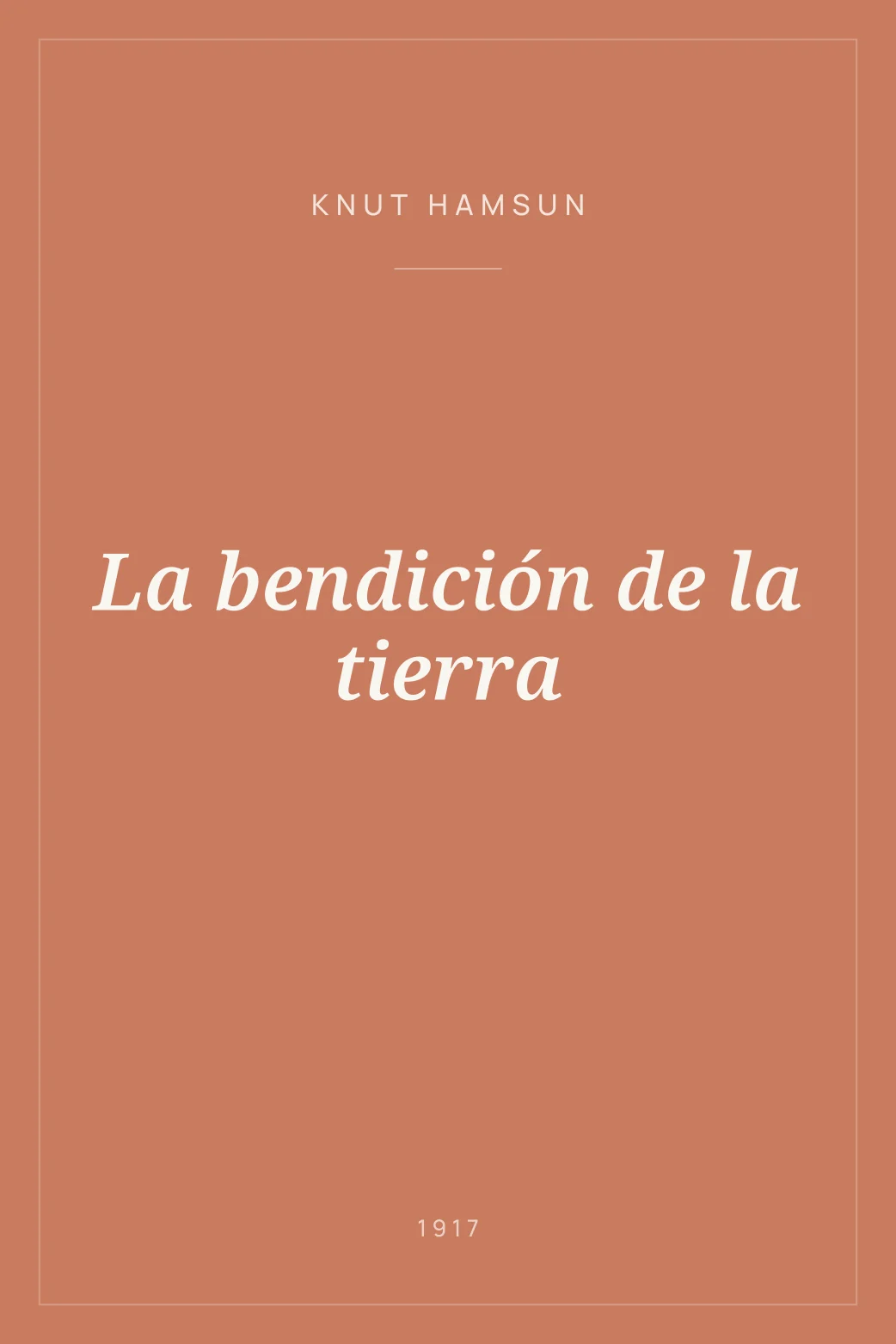 Portada de La bendición de la tierra