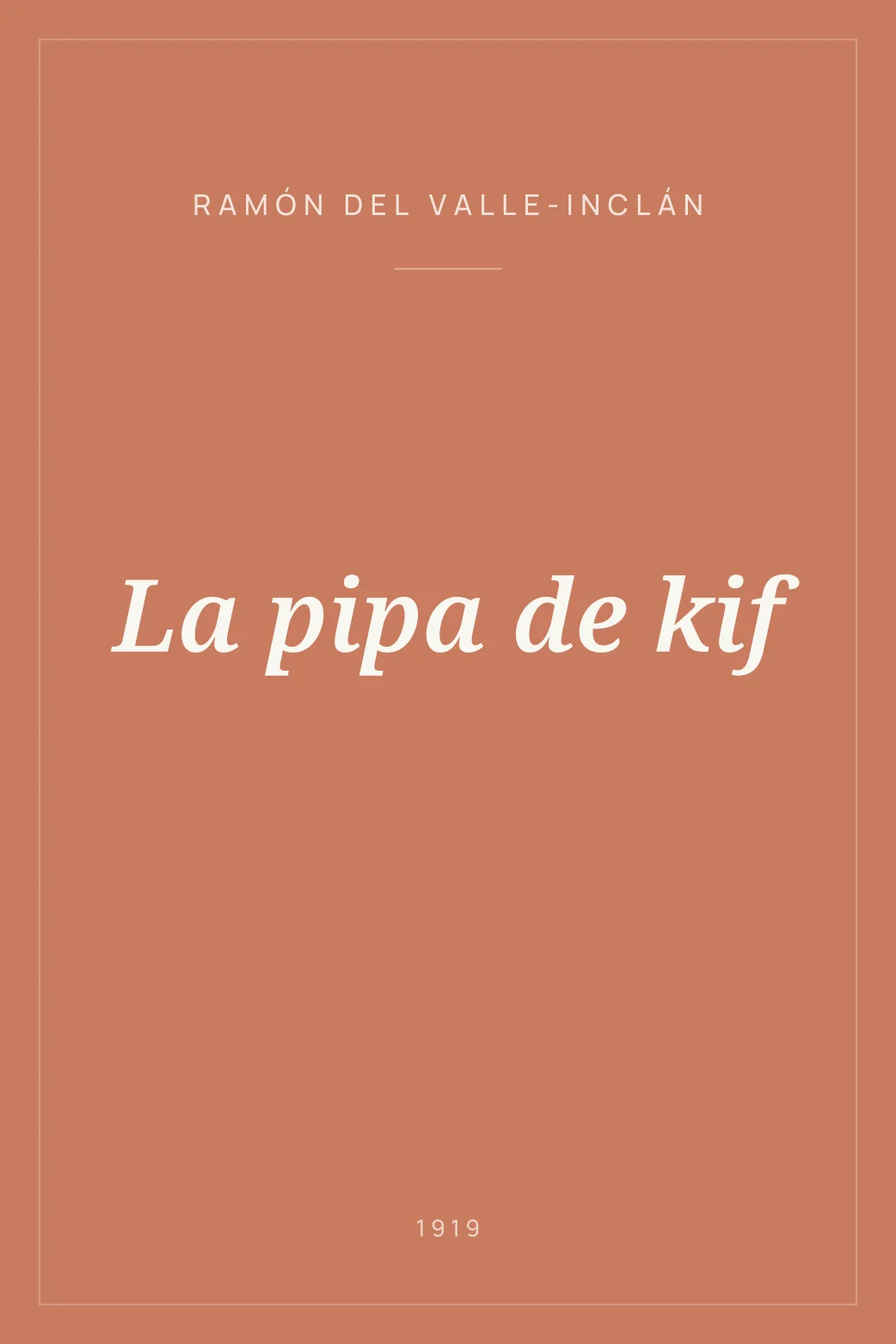 Portada de La pipa de kif