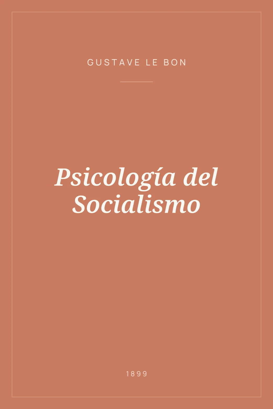 Portada de Psicología del Socialismo