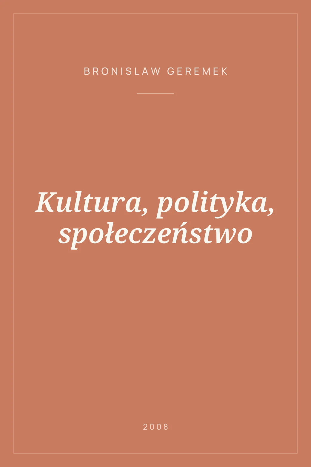 Portada de Kultura, polityka, społeczeństwo