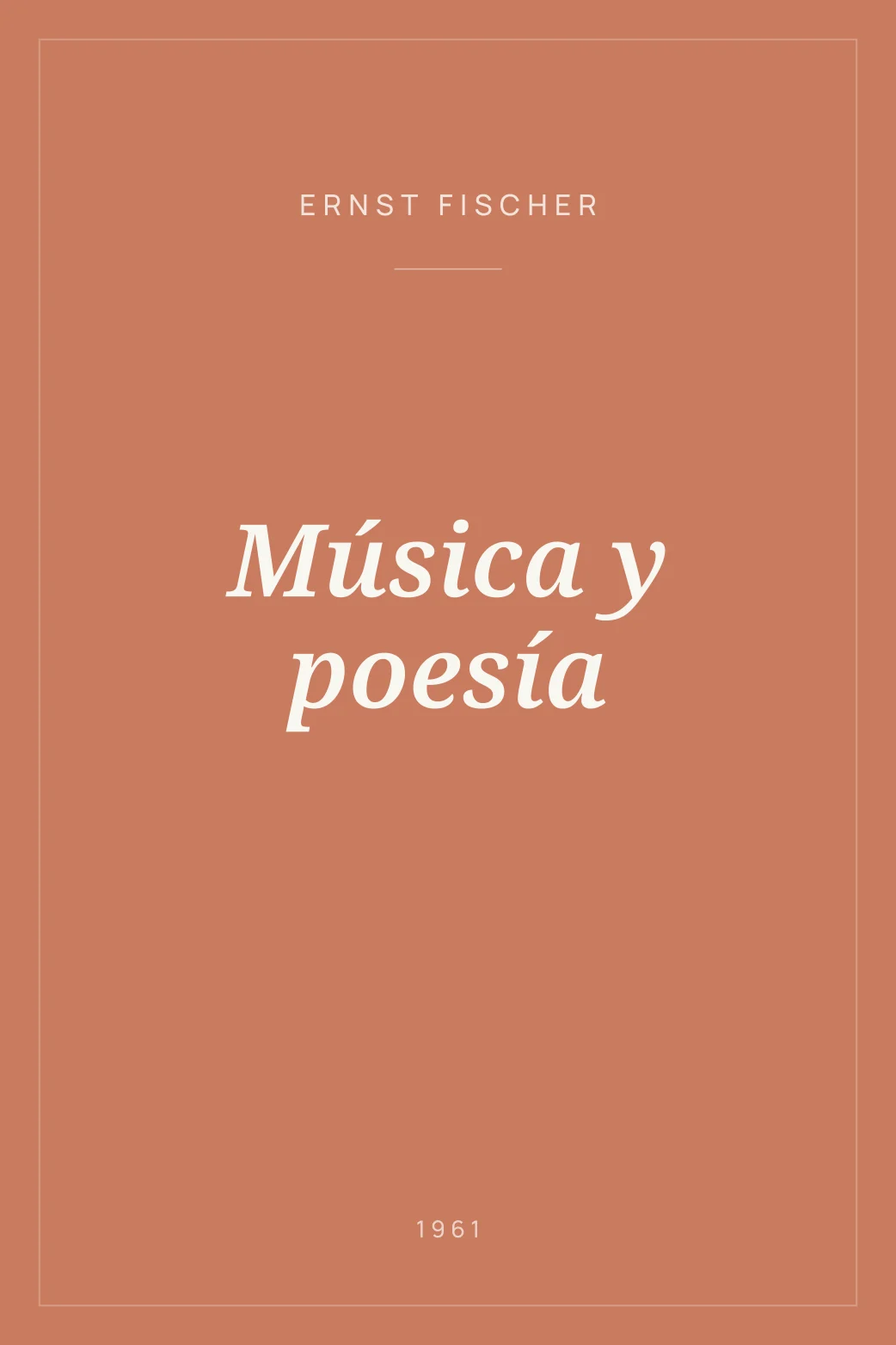 Portada de Música y poesía