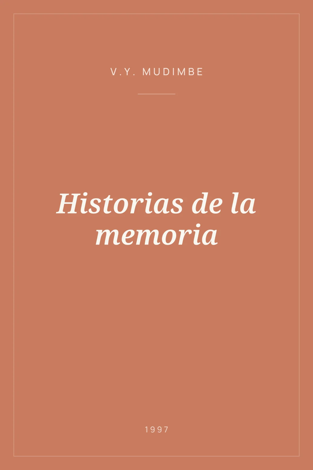 Portada de Historias de la memoria
