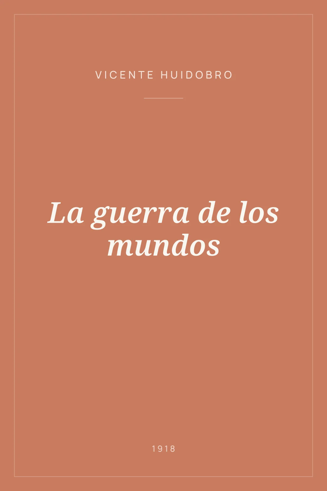 Portada de La guerra de los mundos