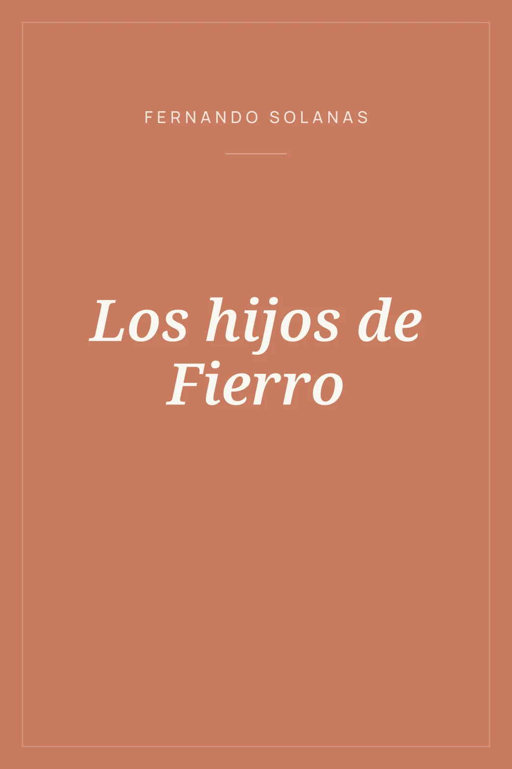 Portada de Los hijos de Fierro