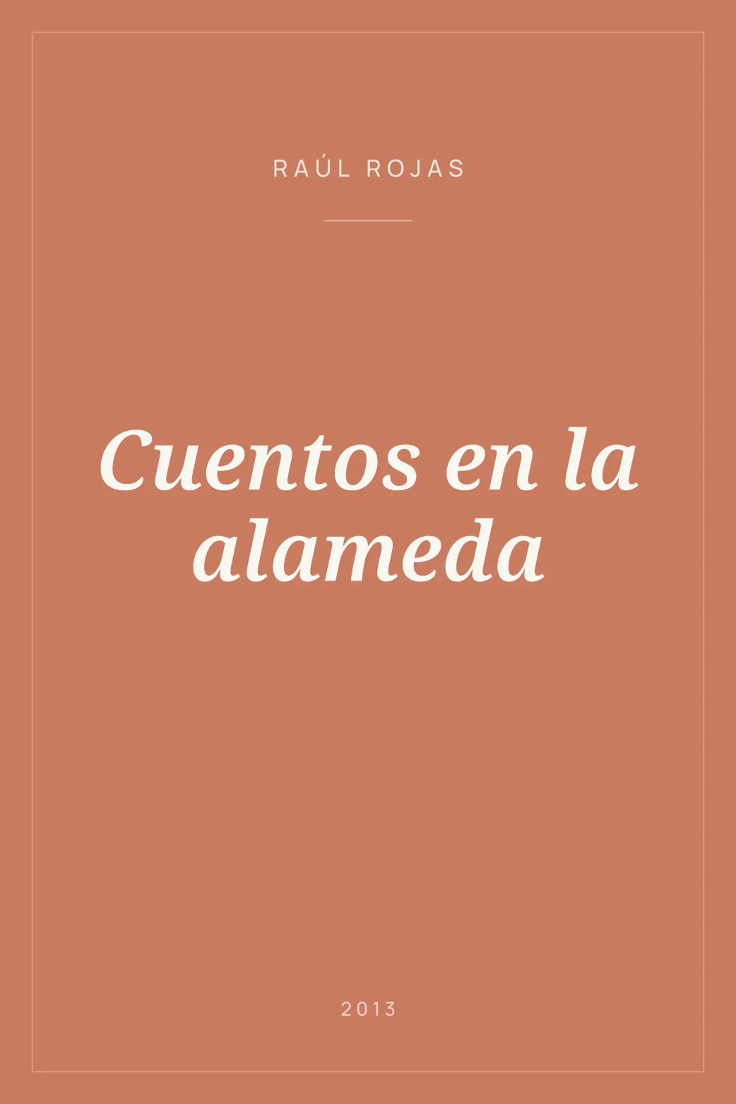Portada de Cuentos en la alameda