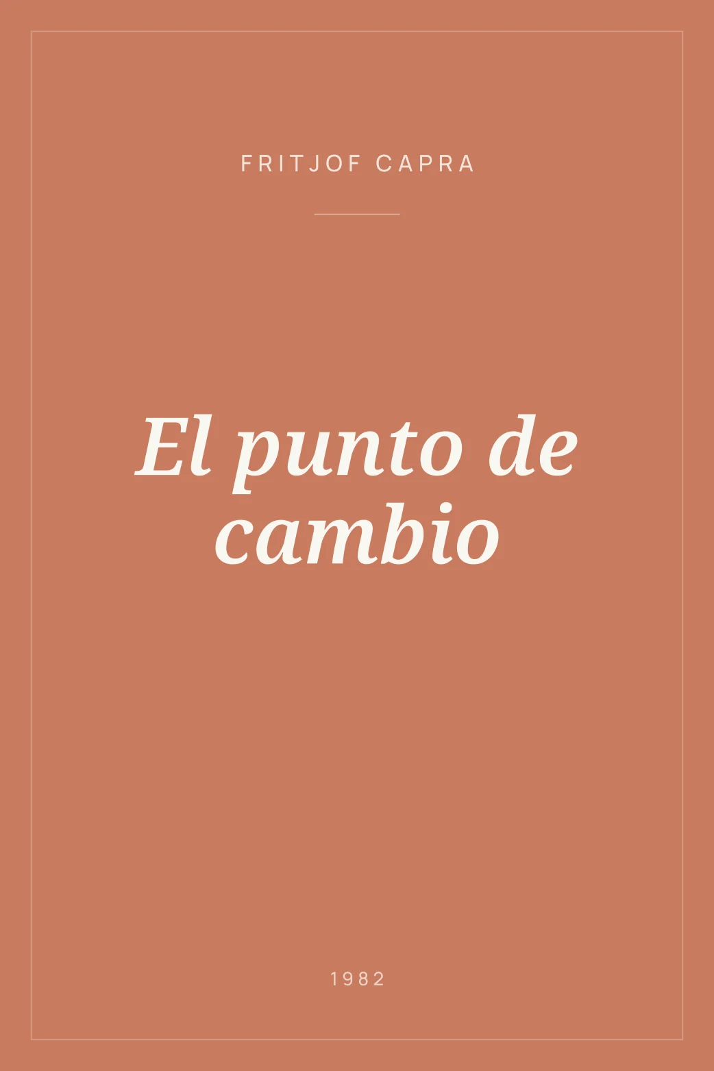 Portada de El punto de cambio