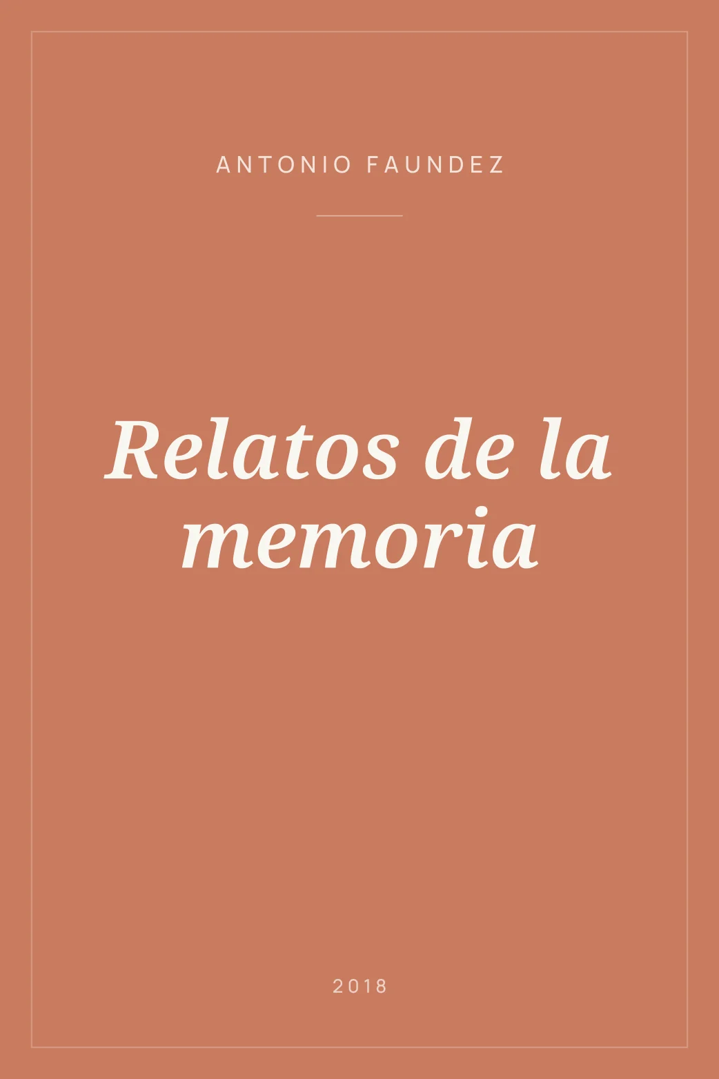 Portada de Relatos de la memoria