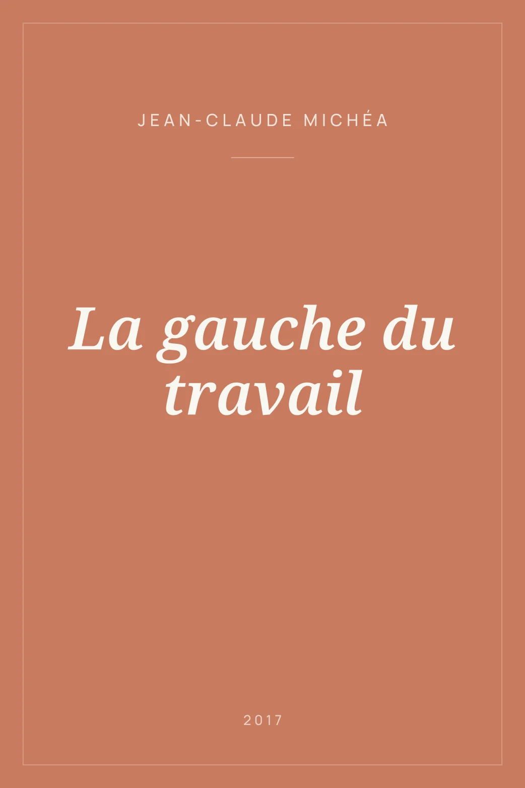 Portada de La gauche du travail