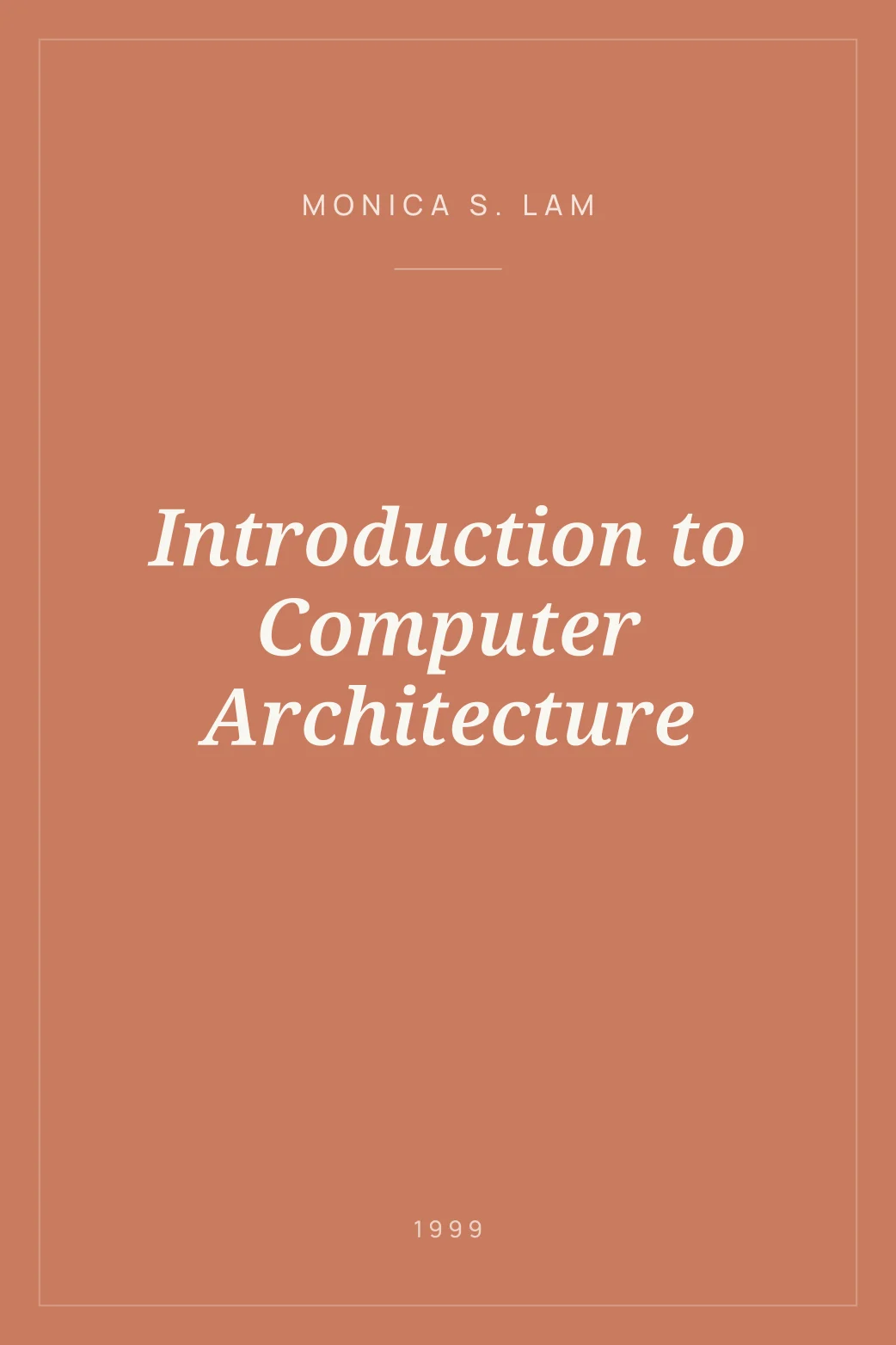 Portada de Introduction to Computer Architecture