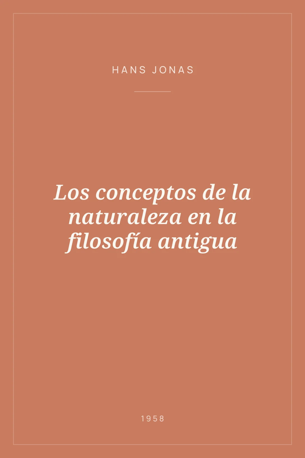 Portada de Los conceptos de la naturaleza en la filosofía antigua