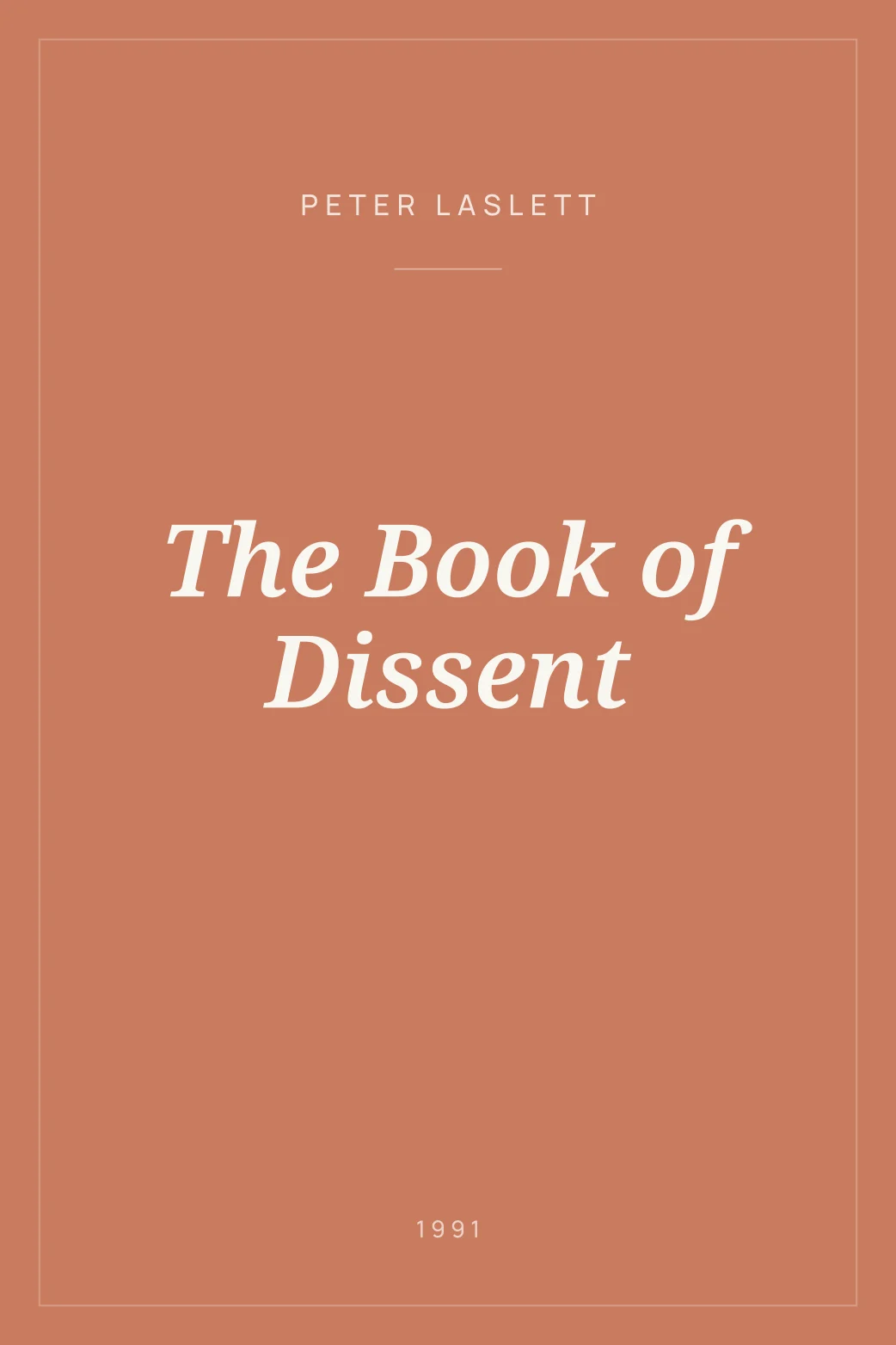 Portada de The Book of Dissent