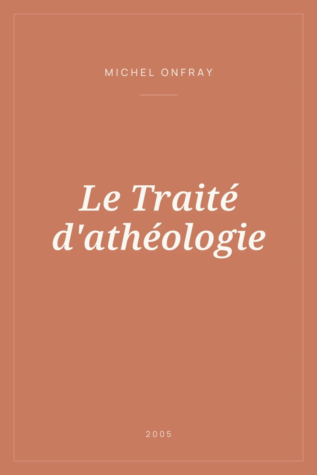 Portada de Le Traité d'athéologie