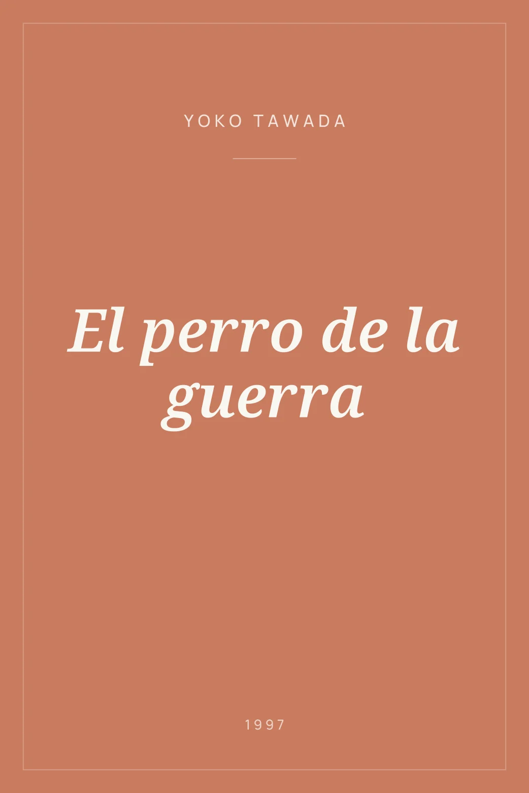 Portada de El perro de la guerra