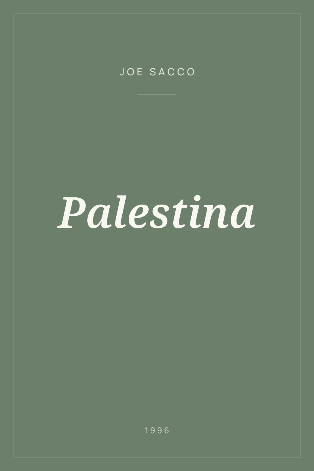 Portada de Palestina