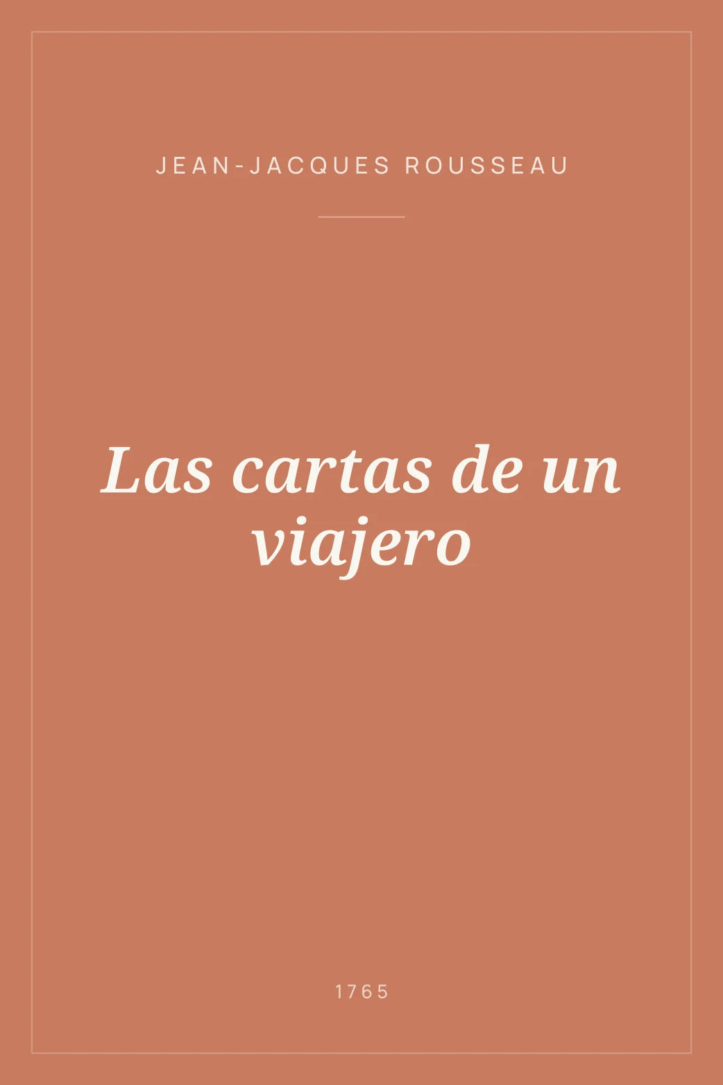 Portada de Las cartas de un viajero