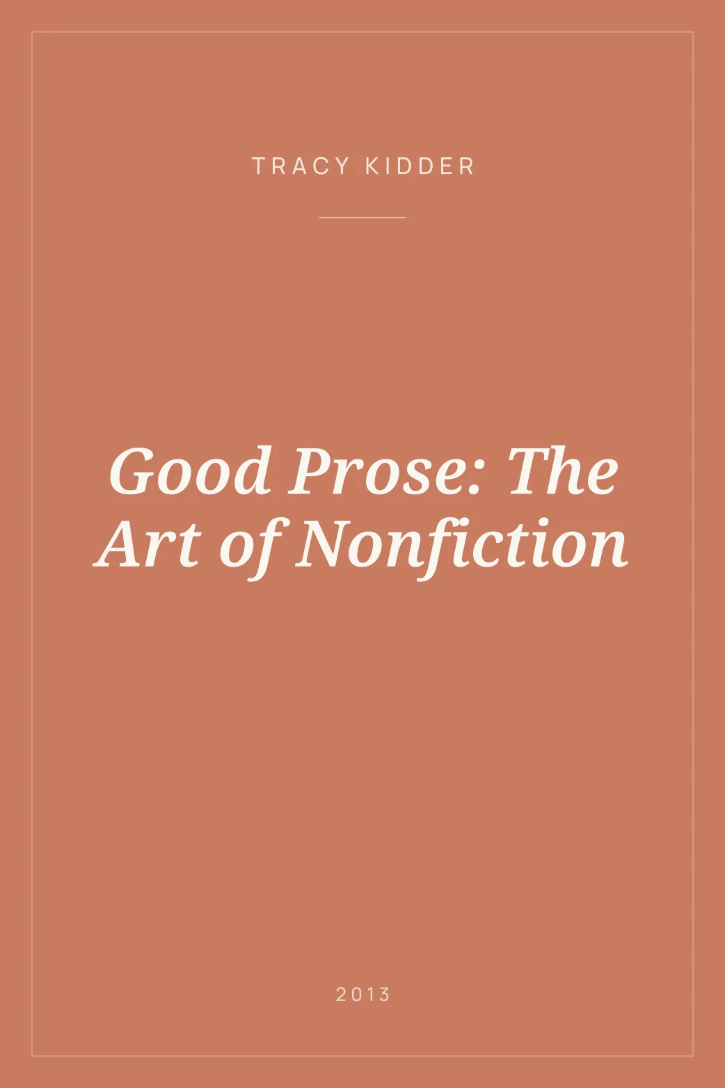 Portada de Good Prose: The Art of Nonfiction