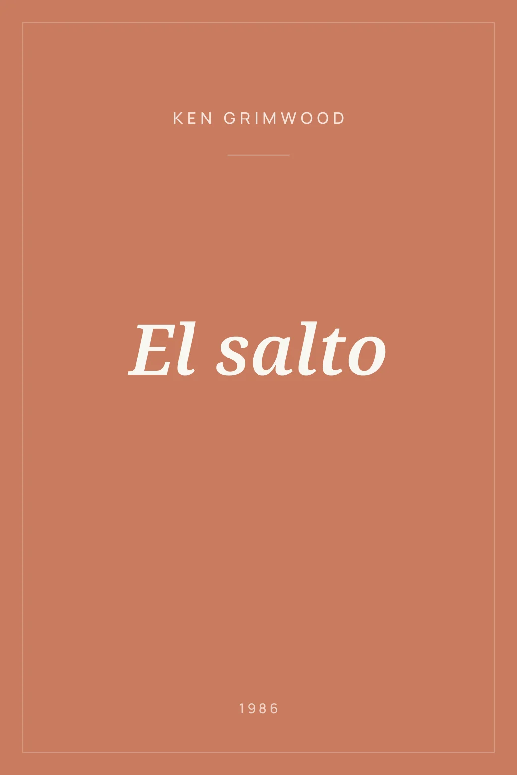 Portada de El salto