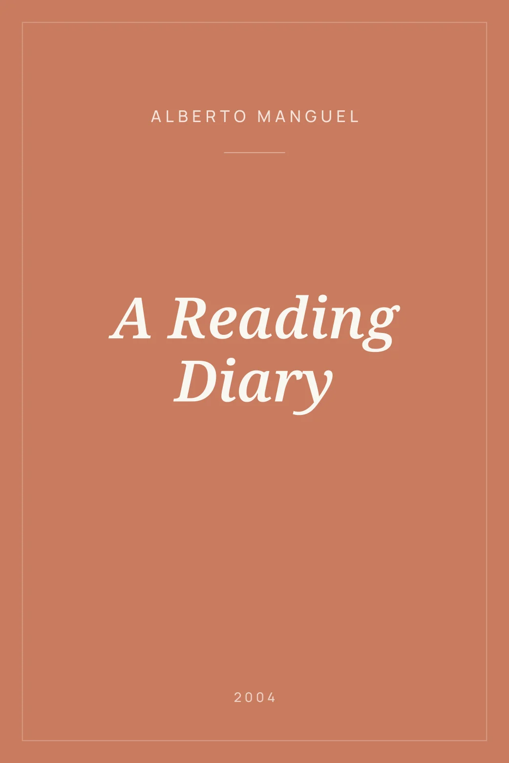 Portada de A Reading Diary