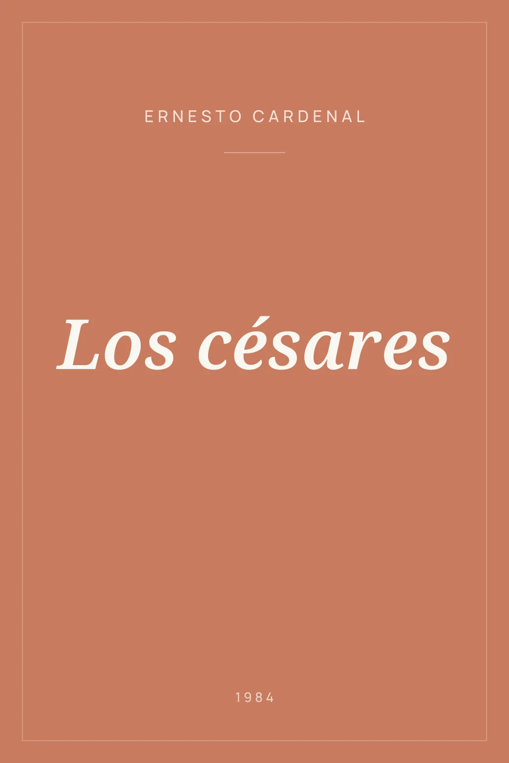 Portada de Los césares