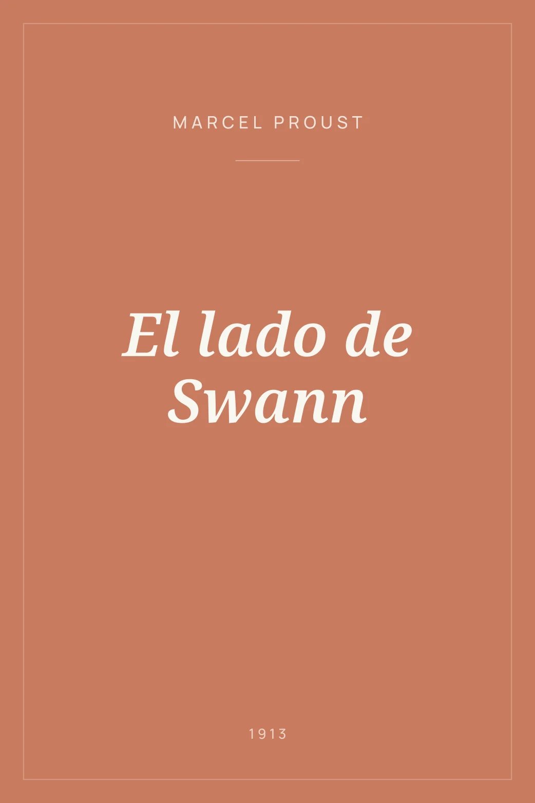 Portada de El lado de Swann