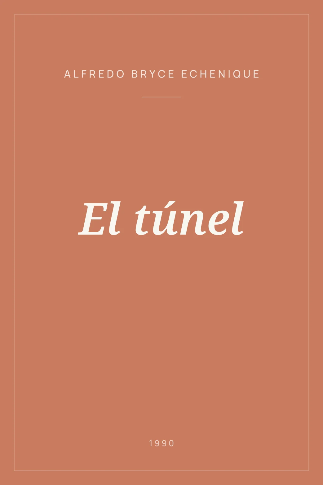 Portada de El túnel