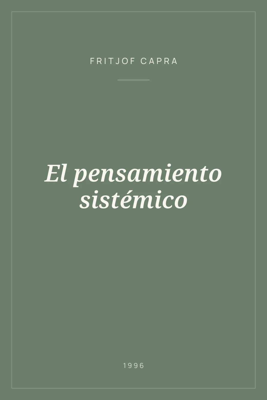Portada de El pensamiento sistémico