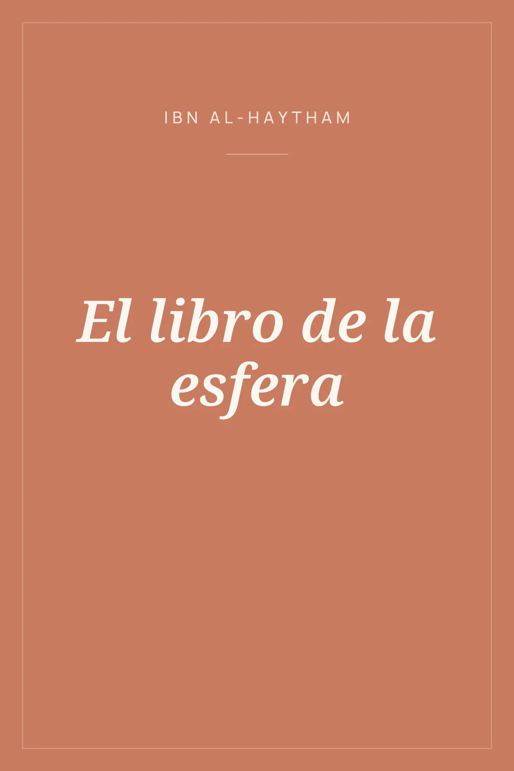 Portada de El libro de la esfera