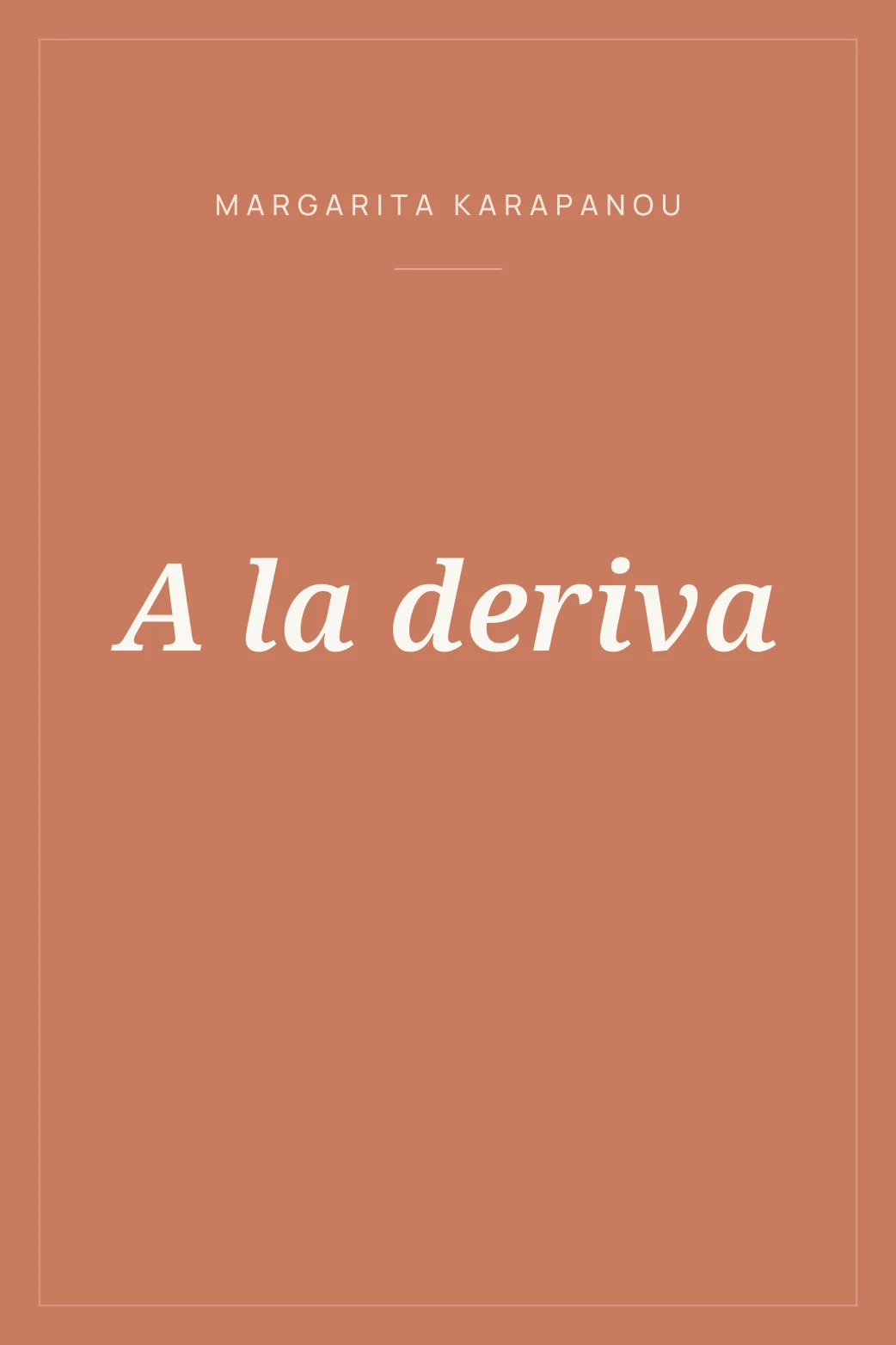 Portada de A la deriva