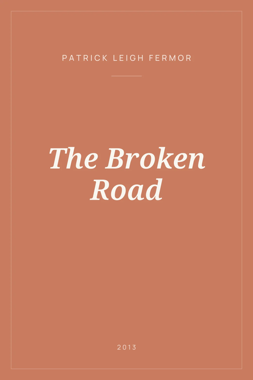 Portada de The Broken Road