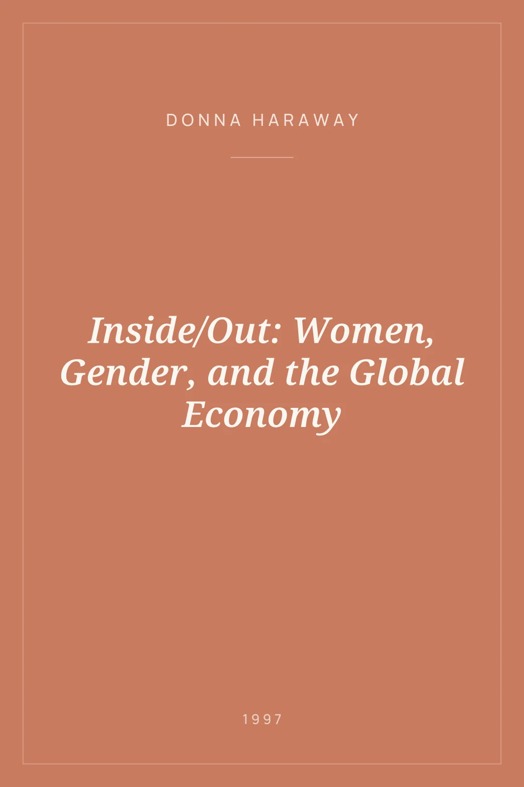 Portada de Inside/Out: Women, Gender, and the Global Economy
