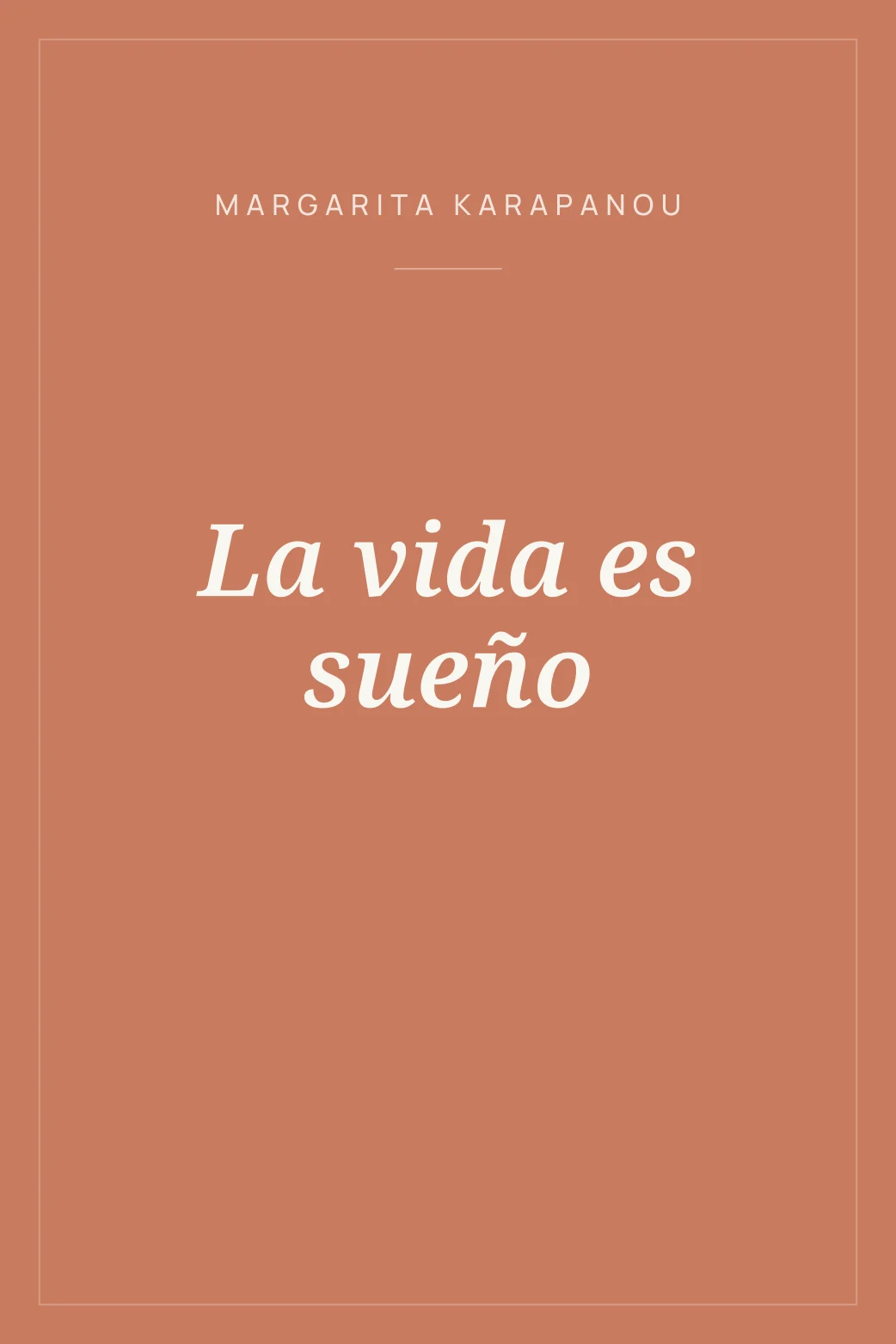 Portada de La vida es sueño