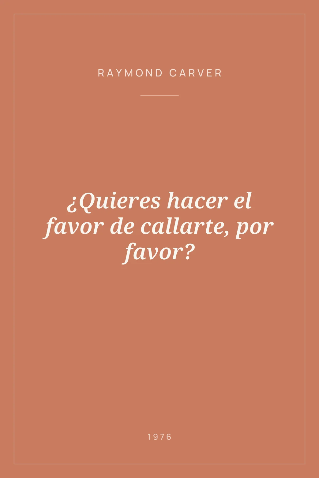 Portada de ¿Quieres hacer el favor de callarte, por favor?