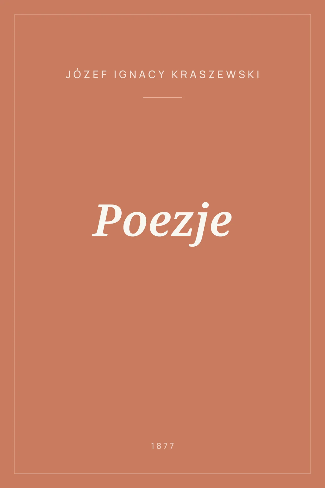 Portada de Poezje