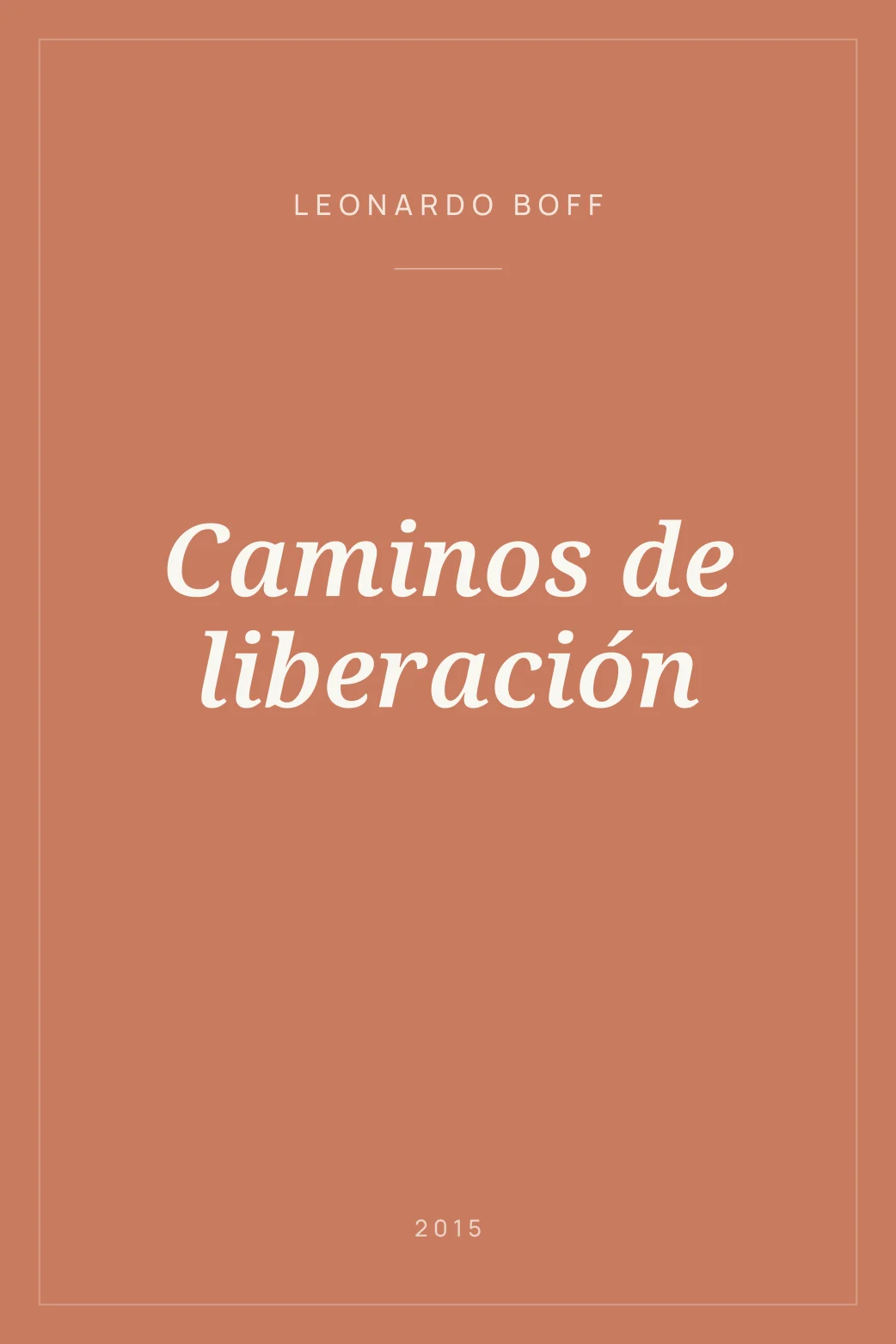 Portada de Caminos de liberación