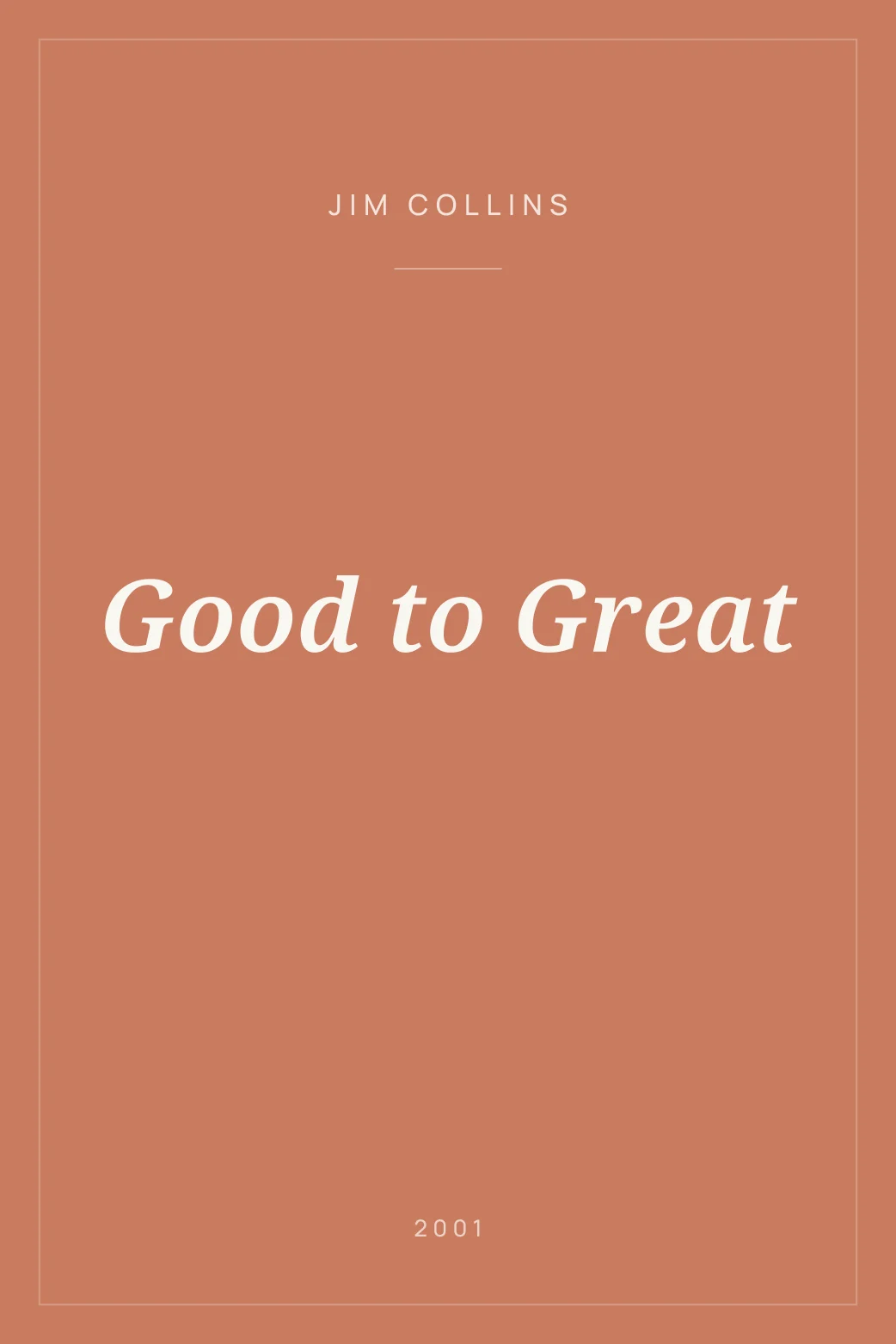 Portada de Good to Great