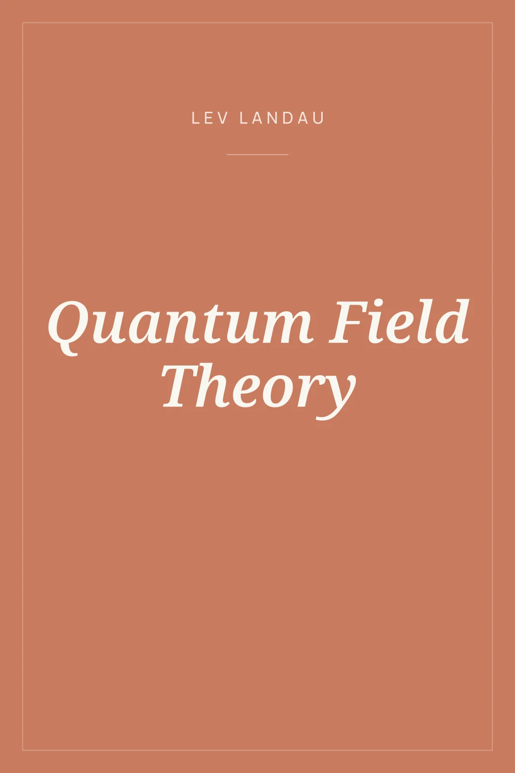 Portada de Quantum Field Theory