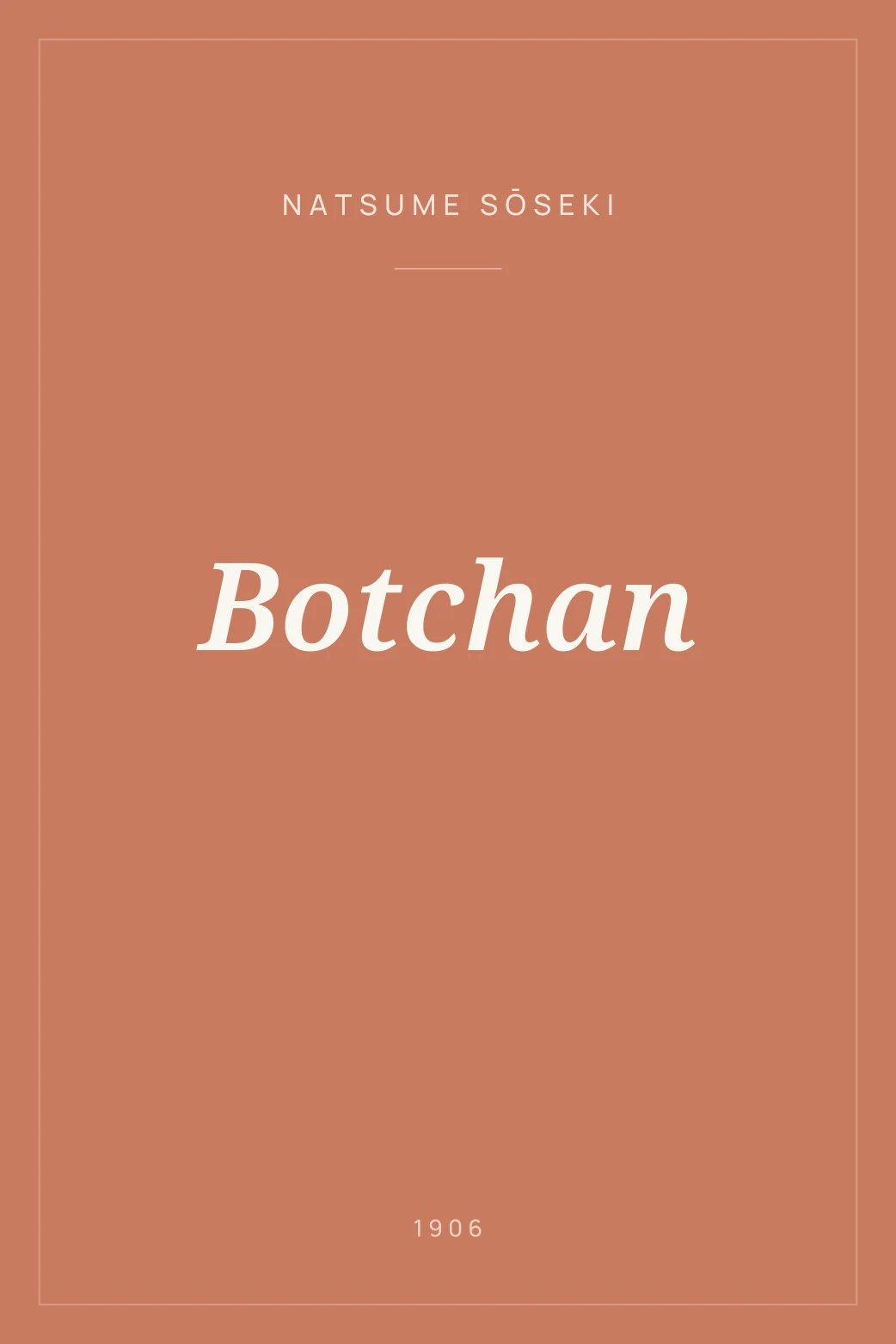 Portada de Botchan